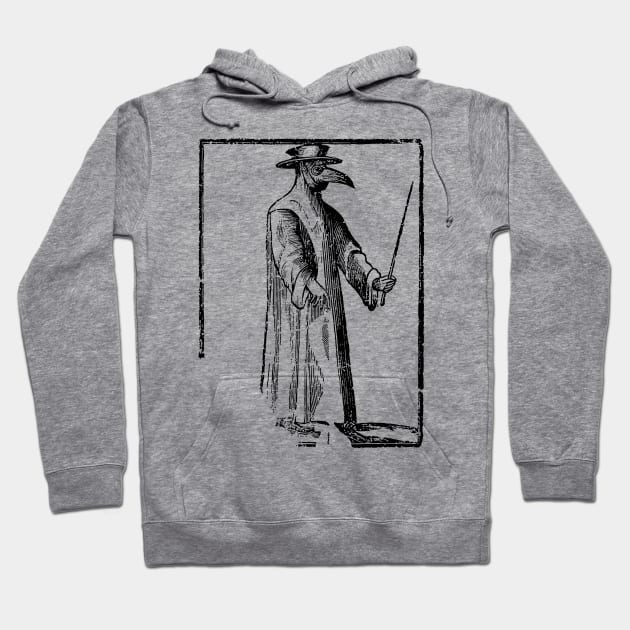 Plague Doctor ∆∆∆ Vintage Illustration Design Hoodie by DankFutura